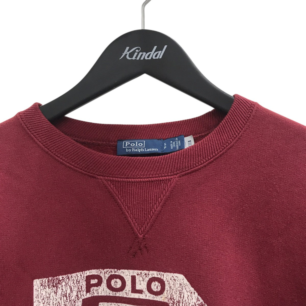 [美品]POLO RALPH LAUREN スウェット エンジ Mサイズ POLO RALPH LAUREN(ポロラルフローレン) PRL FINAL CN FLCUSED