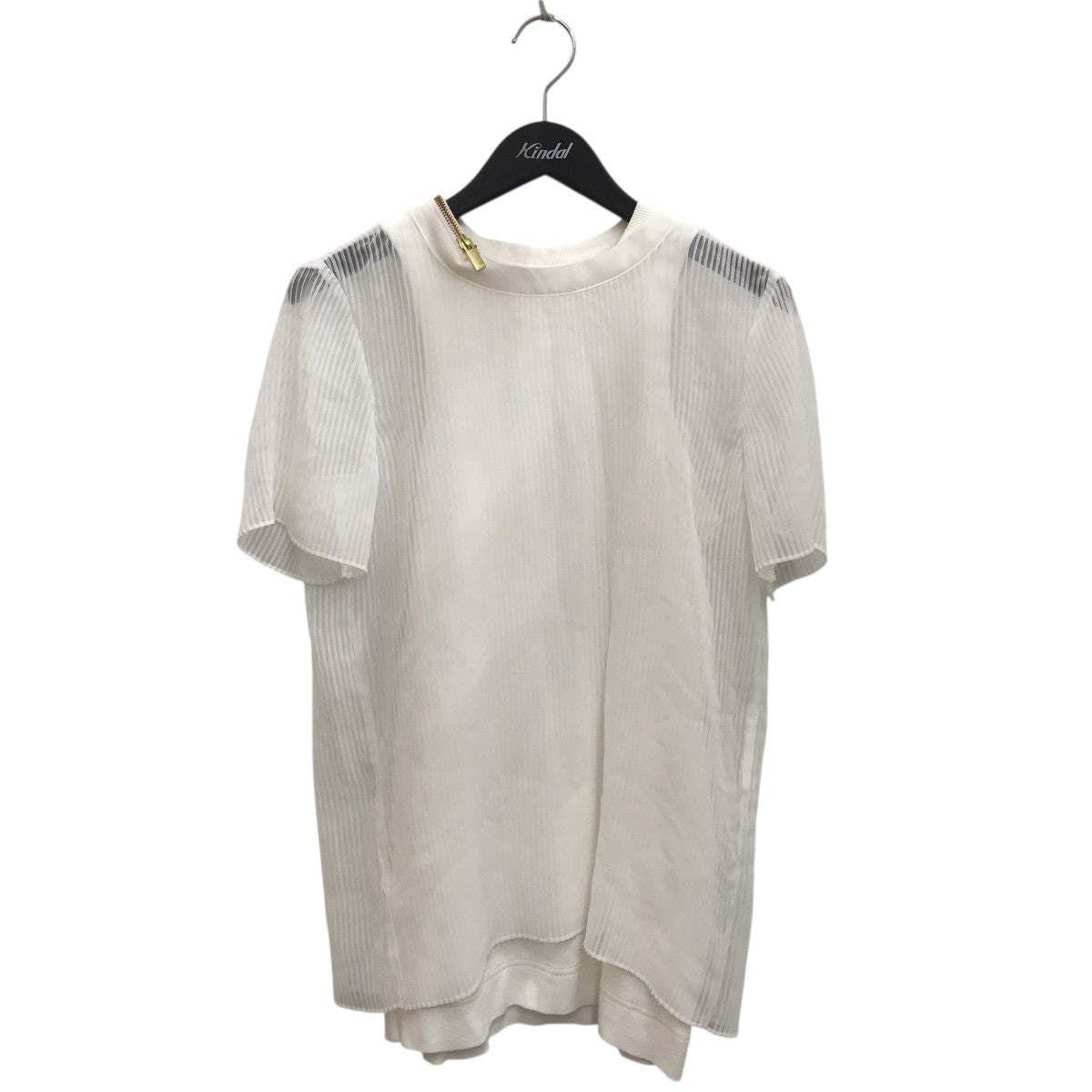sacai Chiffon x Cotton Jerseyトップス20-04890 古着・中古-1枚目のアイテム画像