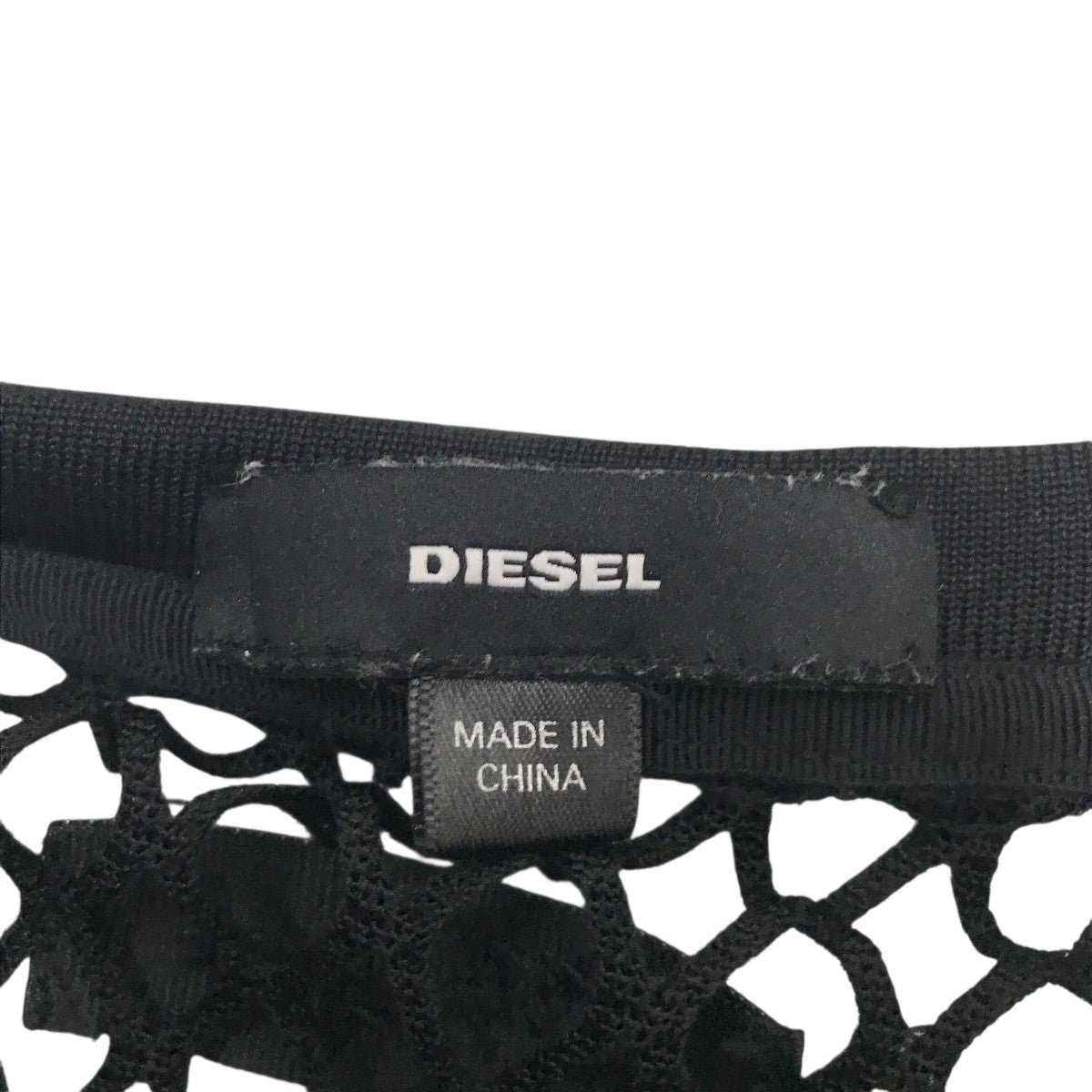★未使用品★DIESELディーゼル ブラック黒 フリーサイズ メッシュスウェット ☆未使用品☆DIESELディーゼル ブラック黒 フリーサイズ