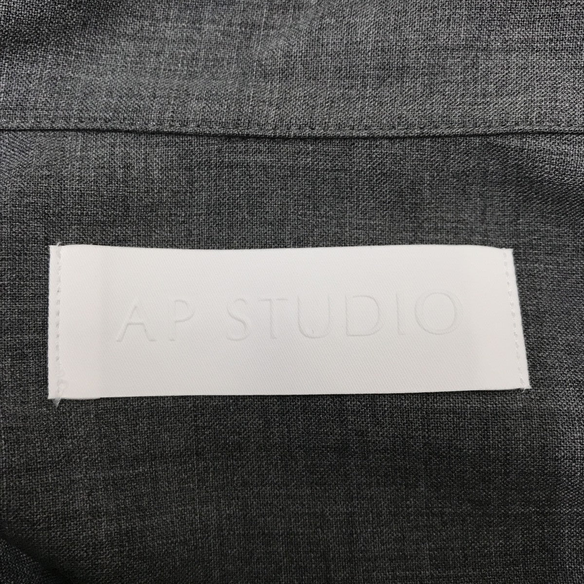 24SS 美品 AP STUDIO 日本製 オーバーサイズ 長袖 シャツ グレー AP STUDIO - 24SS 美品 AP STUDIO 日本製 オーバーサイズ 長袖