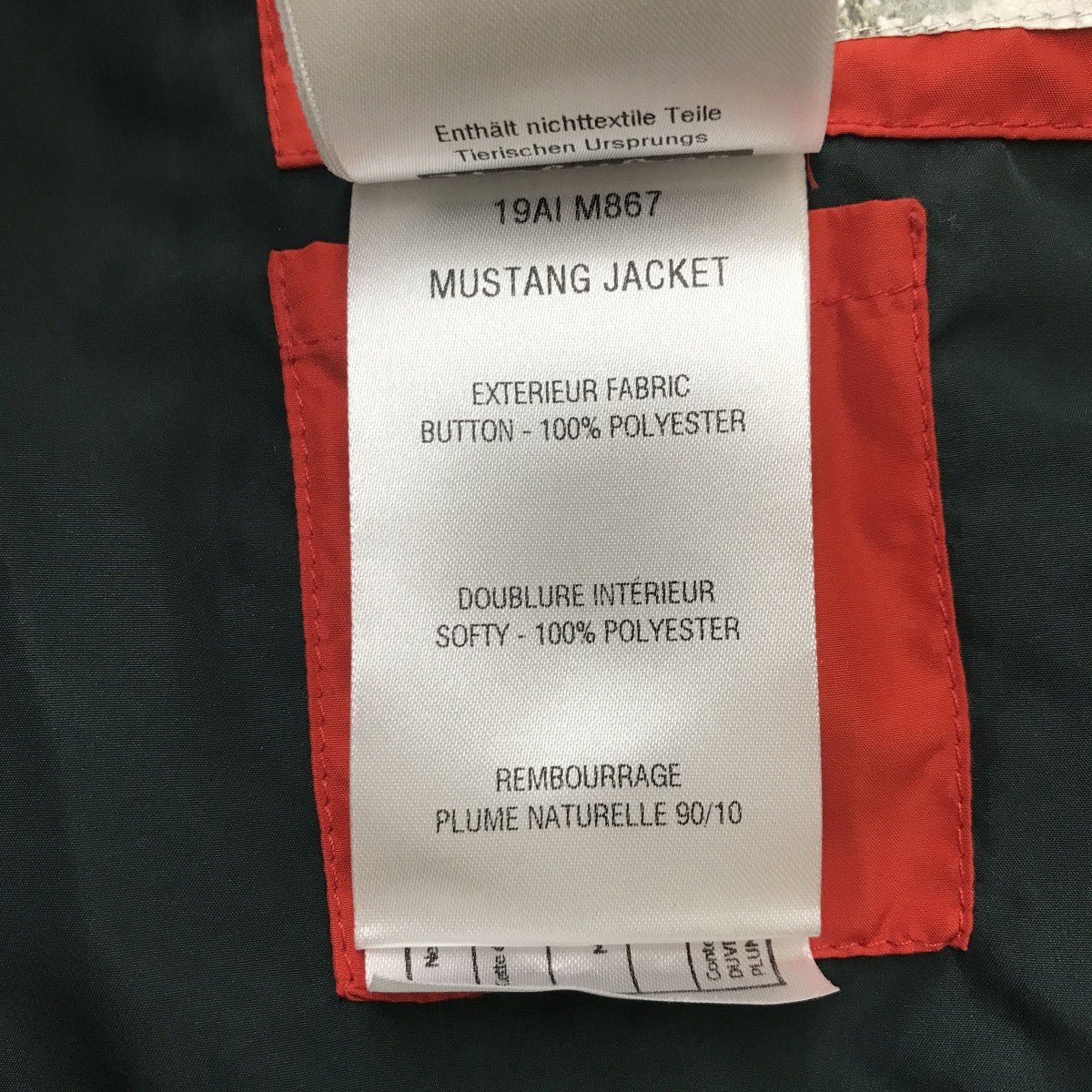 Mustang Jacketジャケット19AI M867