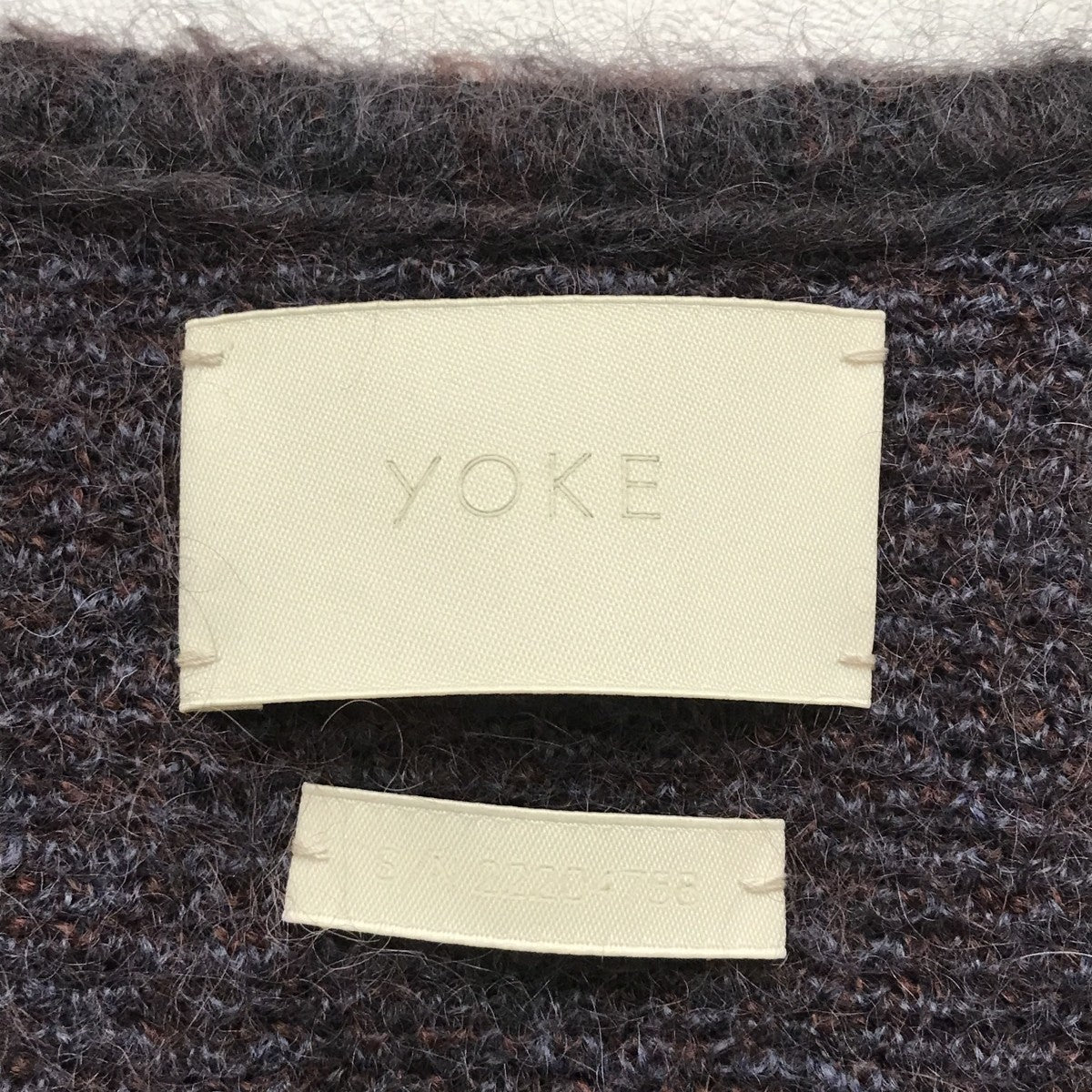 YOKE(ヨーク) 4COLOR MIX JACQUARD MOHIAR CARDIGANカーディガン