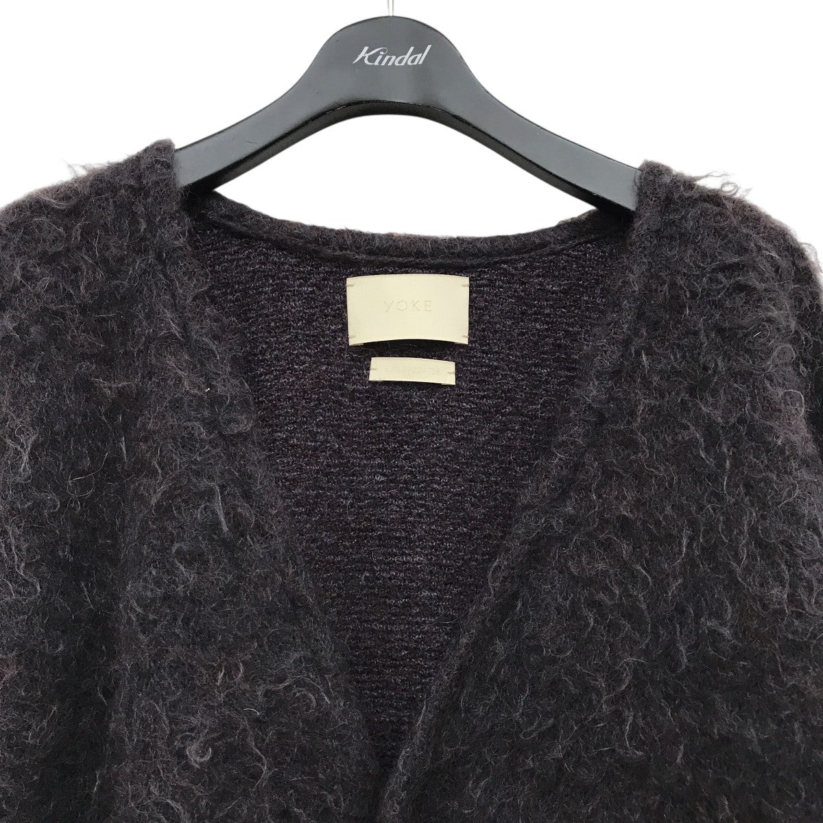 トップス YOKE 4COLOR MIX JACQUARD MOHIAR CARDIGAN YOKE 4COLOR MIX JACQUARD MOHIAR CARDIGAN