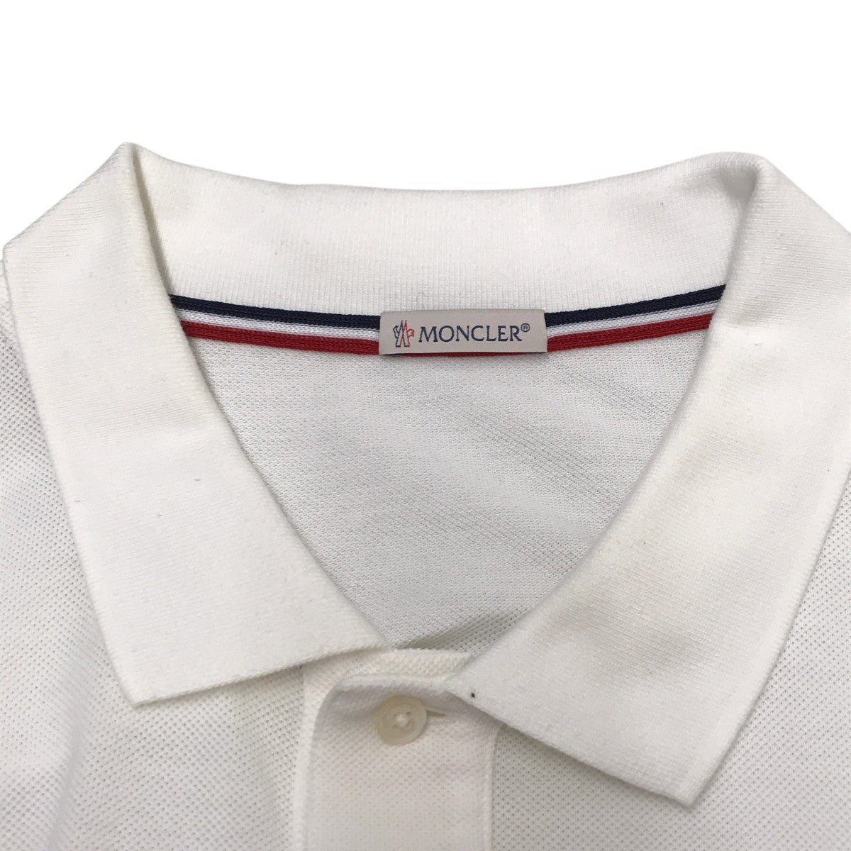 モンクレール　MONCLER ポロシャツ　M モンクレールジャパンタグ　ホワイト 楽天市場】モンクレール MONCLER ポロシャツ 衣料品 トップス
