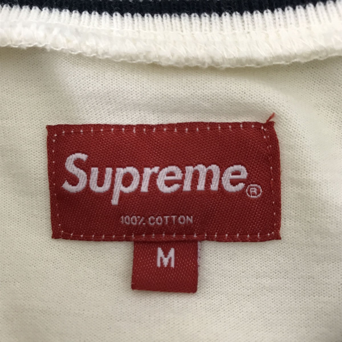 Supreme 18AWStriped Rib Logo L S Top長袖Tシャツ 古着・中古-3枚目のアイテム画像