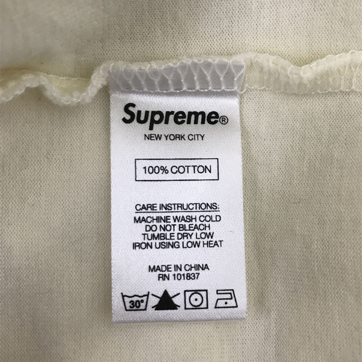 Supreme 18AWStriped Rib Logo L S Top長袖Tシャツ 古着・中古-4枚目のアイテム画像