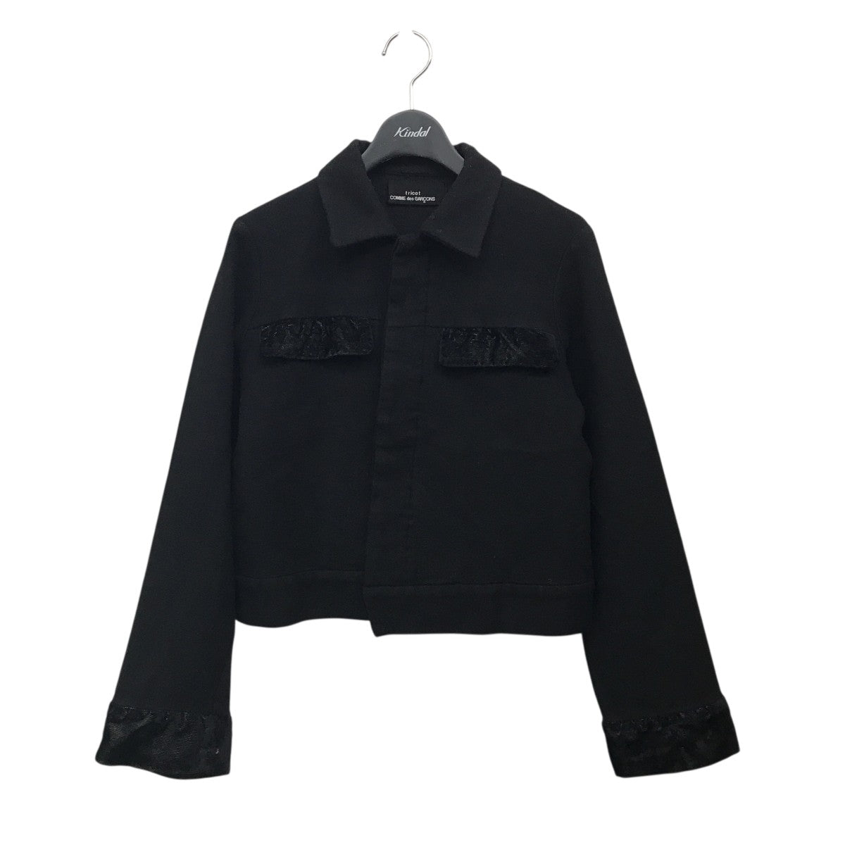 トリココムデギャルソン　ジャケット トリコ コムデギャルソンtricot COMME des GARCONSウール丸襟
