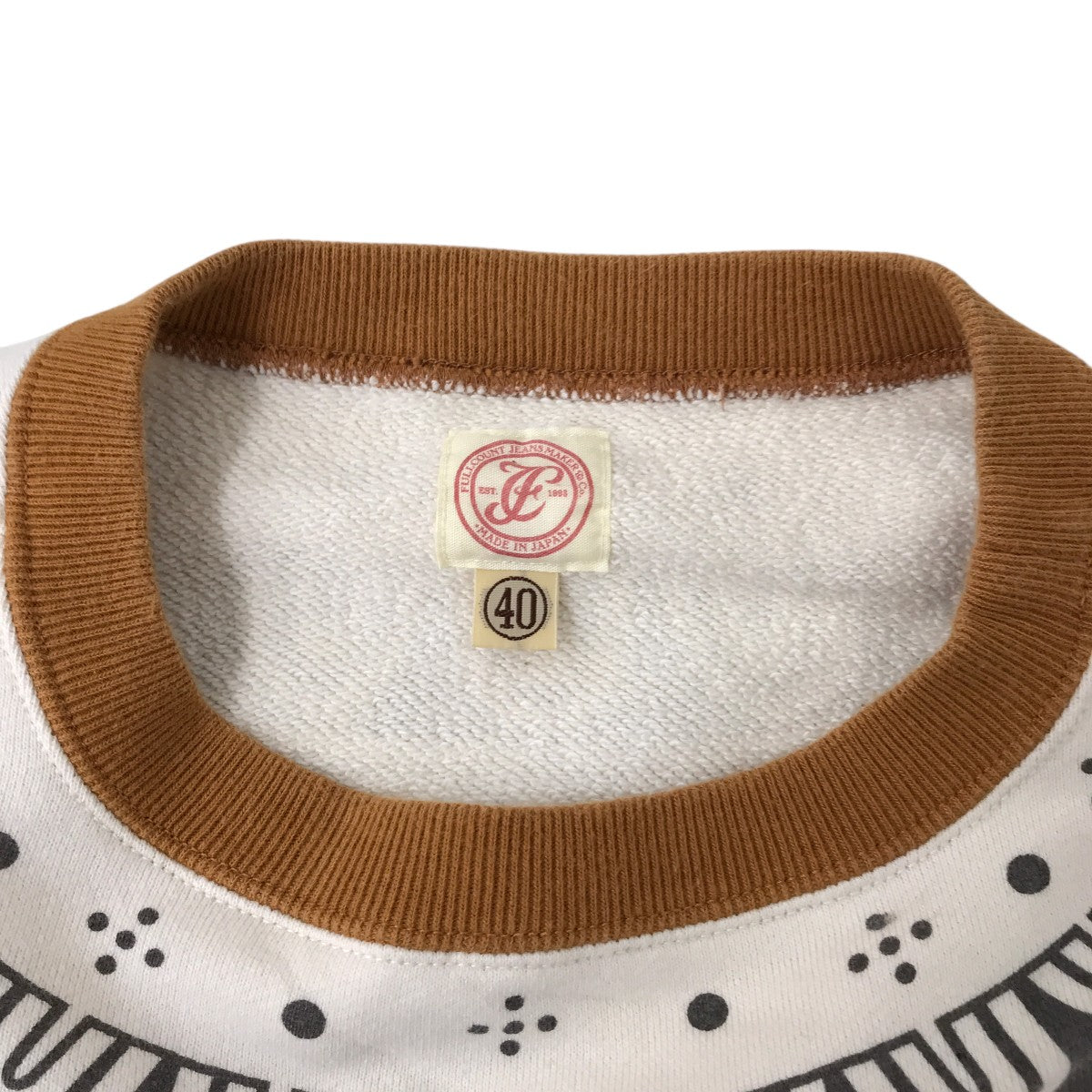 FULLCOUNT Tribal Pattern Sweatshirtsトレーナー3764 古着・中古-3枚目のアイテム画像