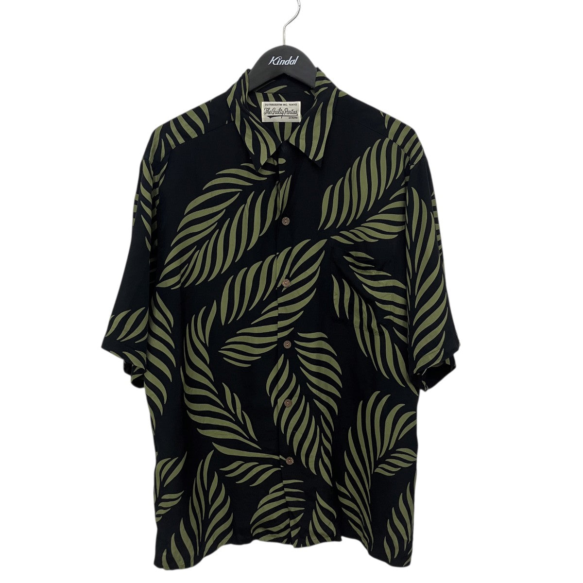 WACKO MARIA Leaf Motifアロハシャツ 古着・中古-1枚目のアイテム画像