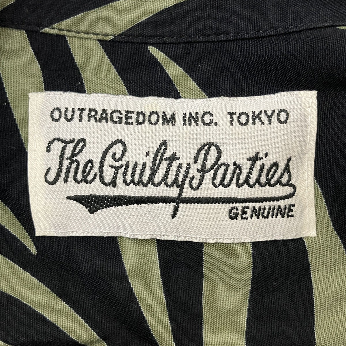 WACKO MARIA Leaf Motifアロハシャツ 古着・中古-3枚目のアイテム画像