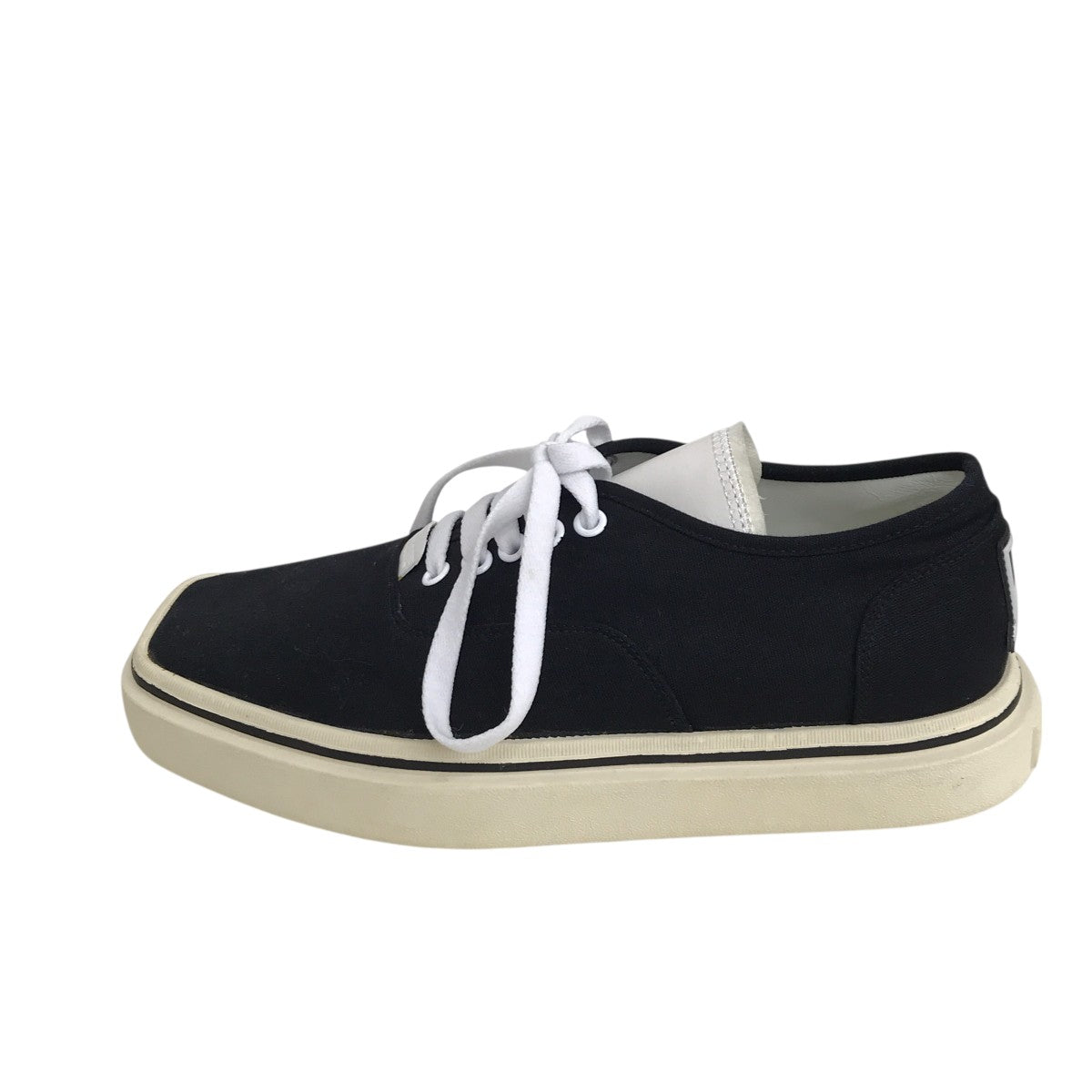 SQUARE TOE LOW TOP SNEAKERSスニーカーWD-AO1-21-501-W-BK