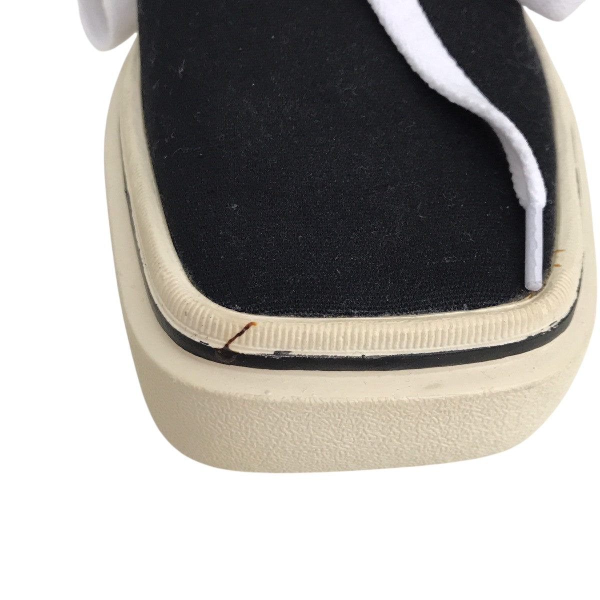 SQUARE TOE LOW TOP SNEAKERSスニーカーWD-AO1-21-501-W-BK