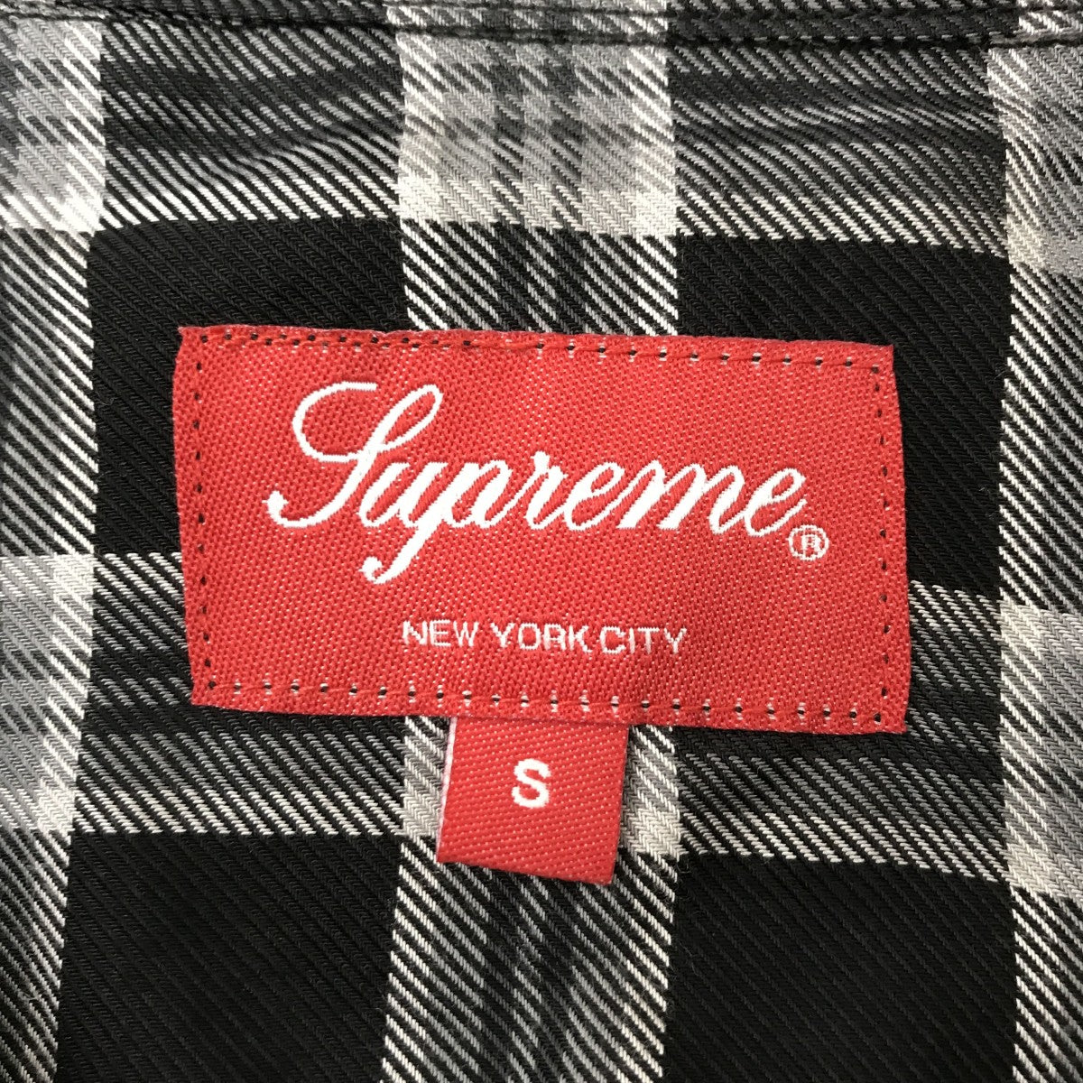 Supreme(シュプリーム) Plaid Rayon Shirtチェックシャツ グレー