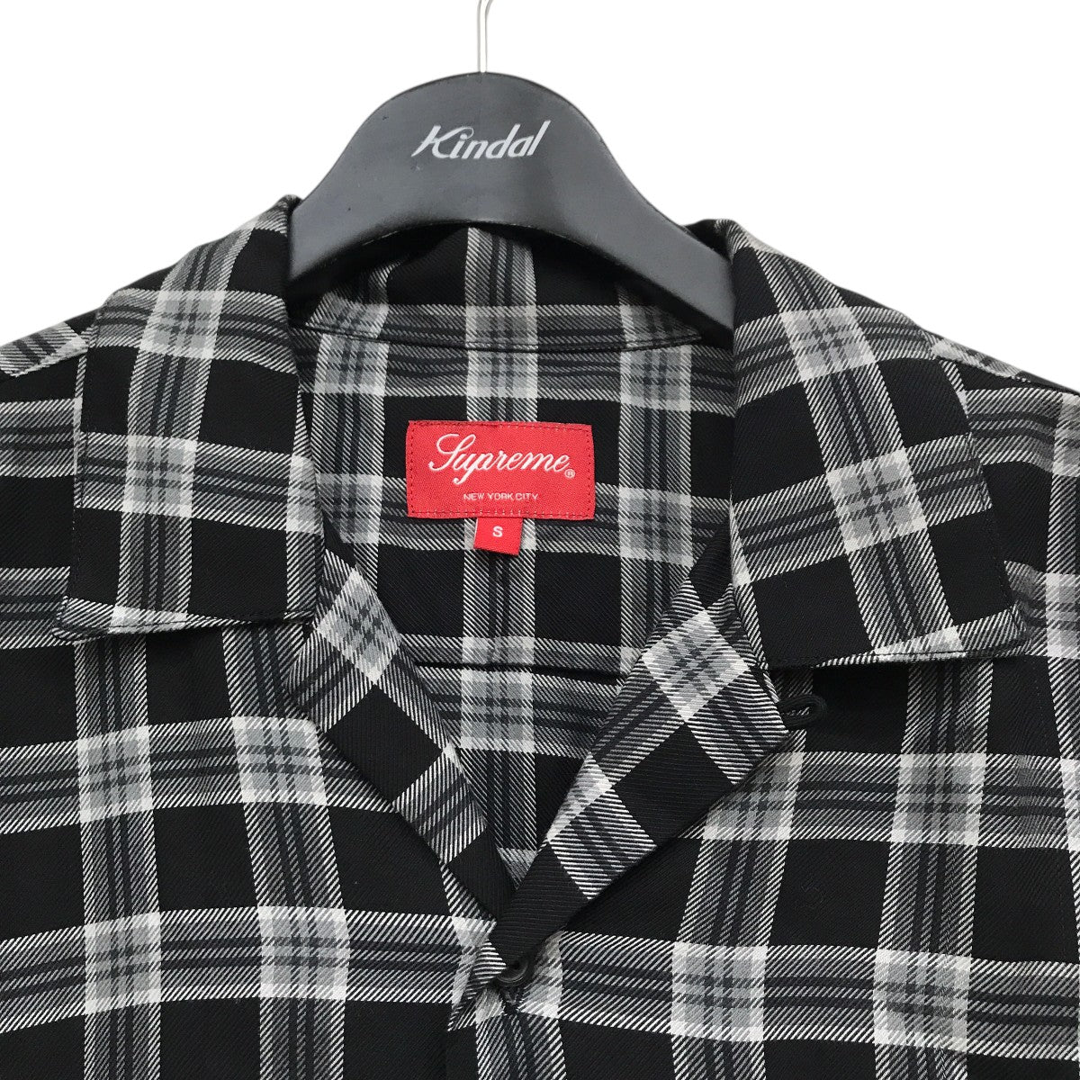 Supreme(シュプリーム) Plaid Rayon Shirtチェックシャツ グレー