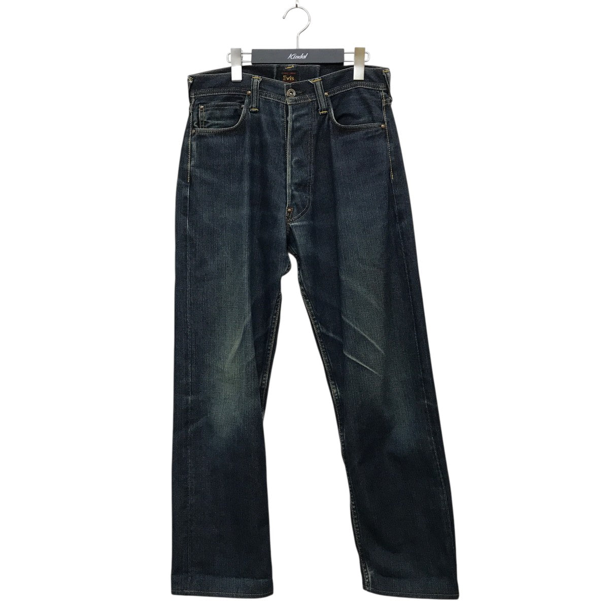 【美品】EVISU　エヴィス　カモメペイントデニムパンツ　32インチ EVISU(エヴィス) チェック柄デニムパンツ カモメプリント 2536