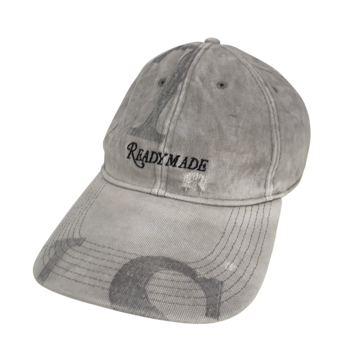 [新品同様]　READYMADE　刺繍キャップ READYMADE(レディメイド) ロゴ刺繍ニットキャップRE-WO-BK-00-00