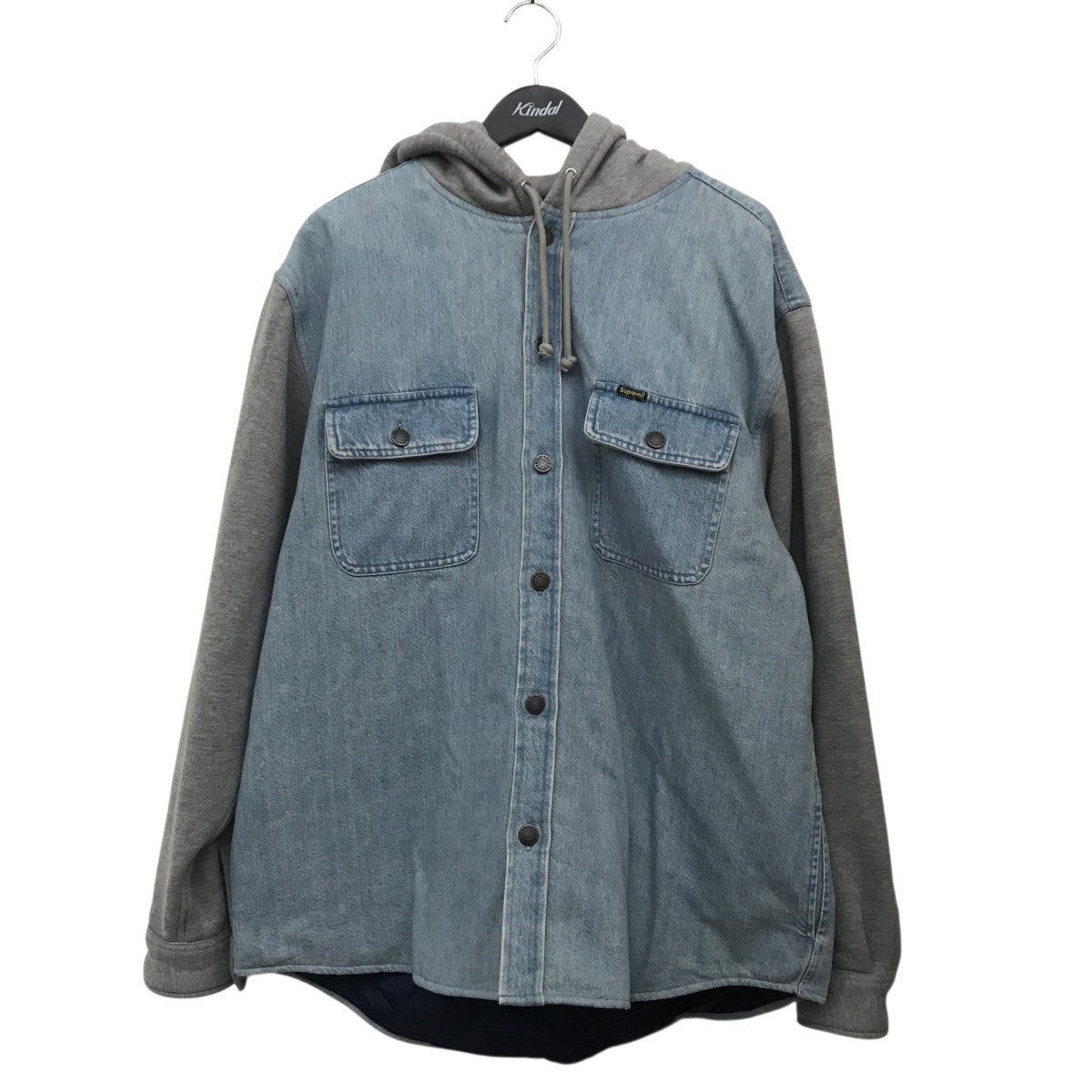 22AWFleece Hooded Denim Shirtジャケット