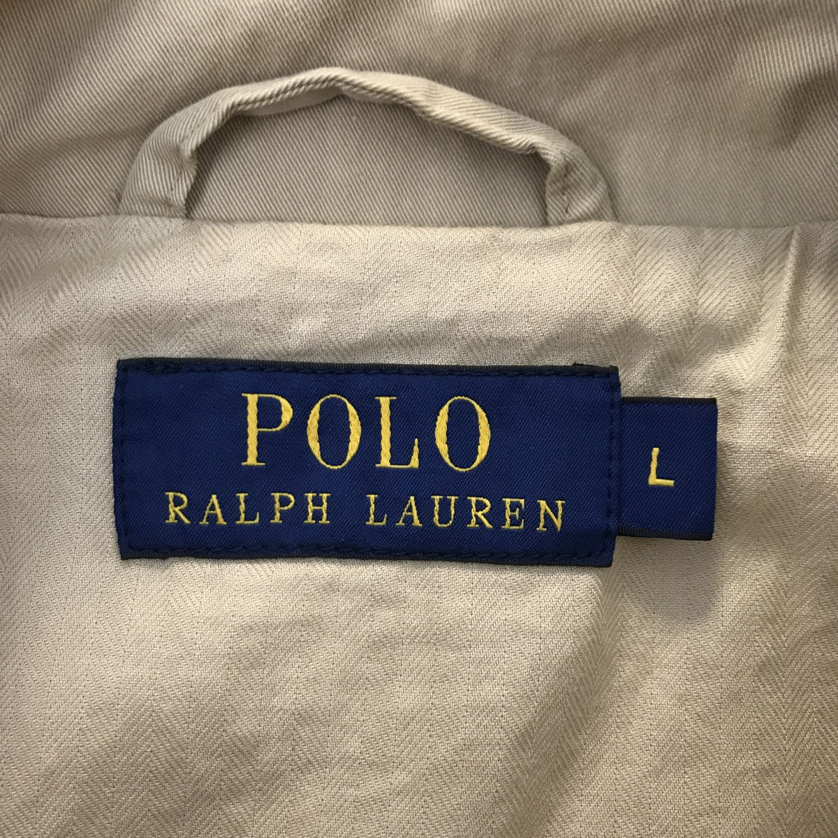 Polo Ralph Lauren ベージュジャケット Lサイズ POLO RALPH LAUREN ポロ・ラルフローレン 国内正規品 ロゴ刺繍