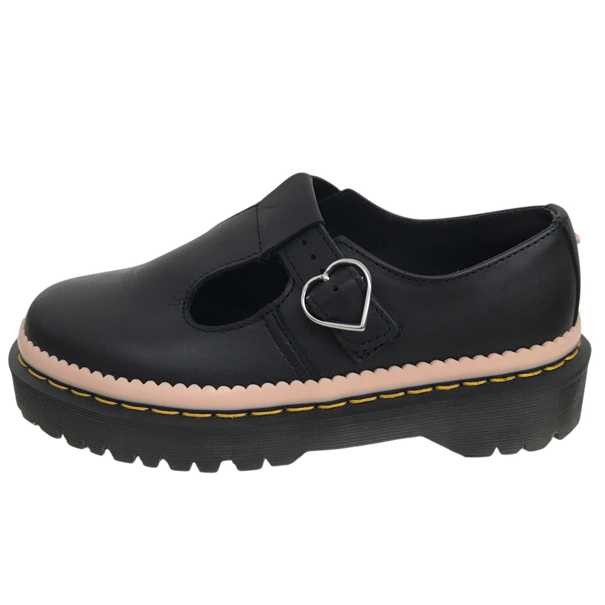 未使用✨ ドクターマーチン POLLY Ｔバー UK3 レザー ブラック ドクターマーチン Dr.Martens POLLEY Tバーシューズ （BK） -靴