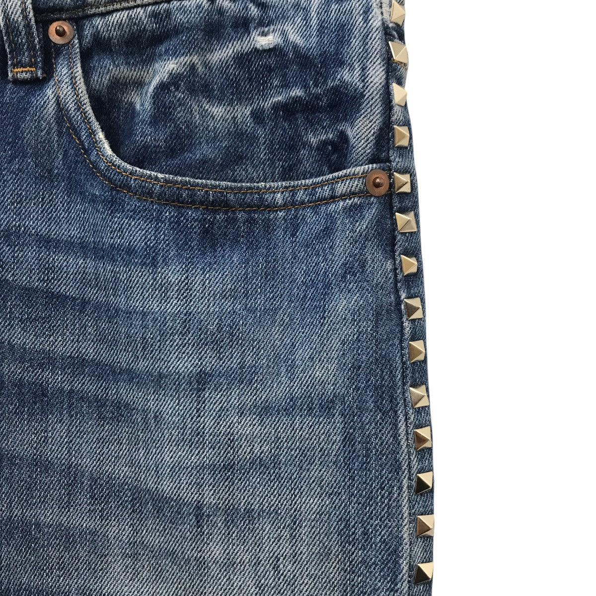 VALENTINO スタッズデニムパンツMV3DEC7J2PN 古着・中古-7枚目のアイテム画像