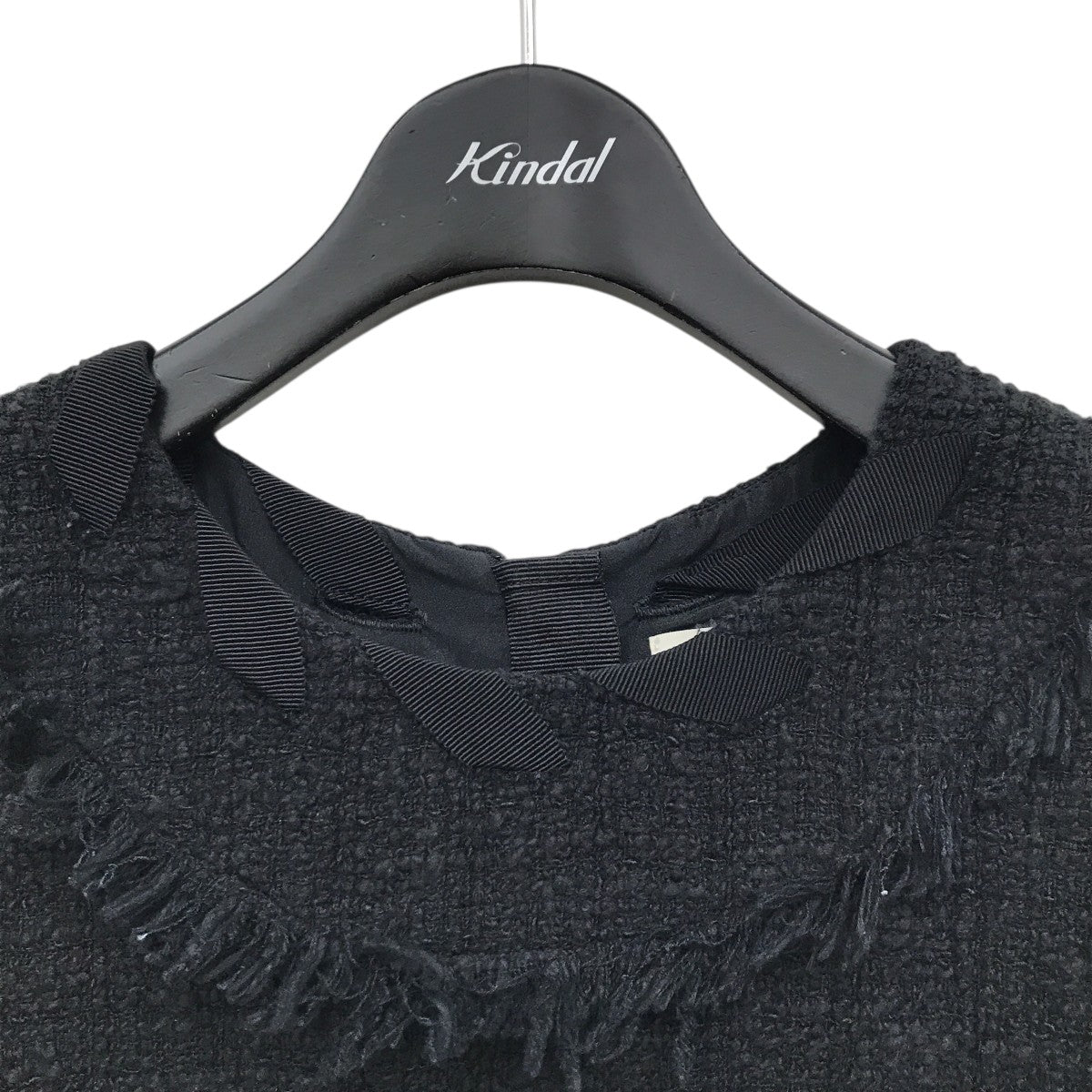 MSGM フリンジ ツイードチュニック2442MDX103X 古着・中古-3枚目のアイテム画像