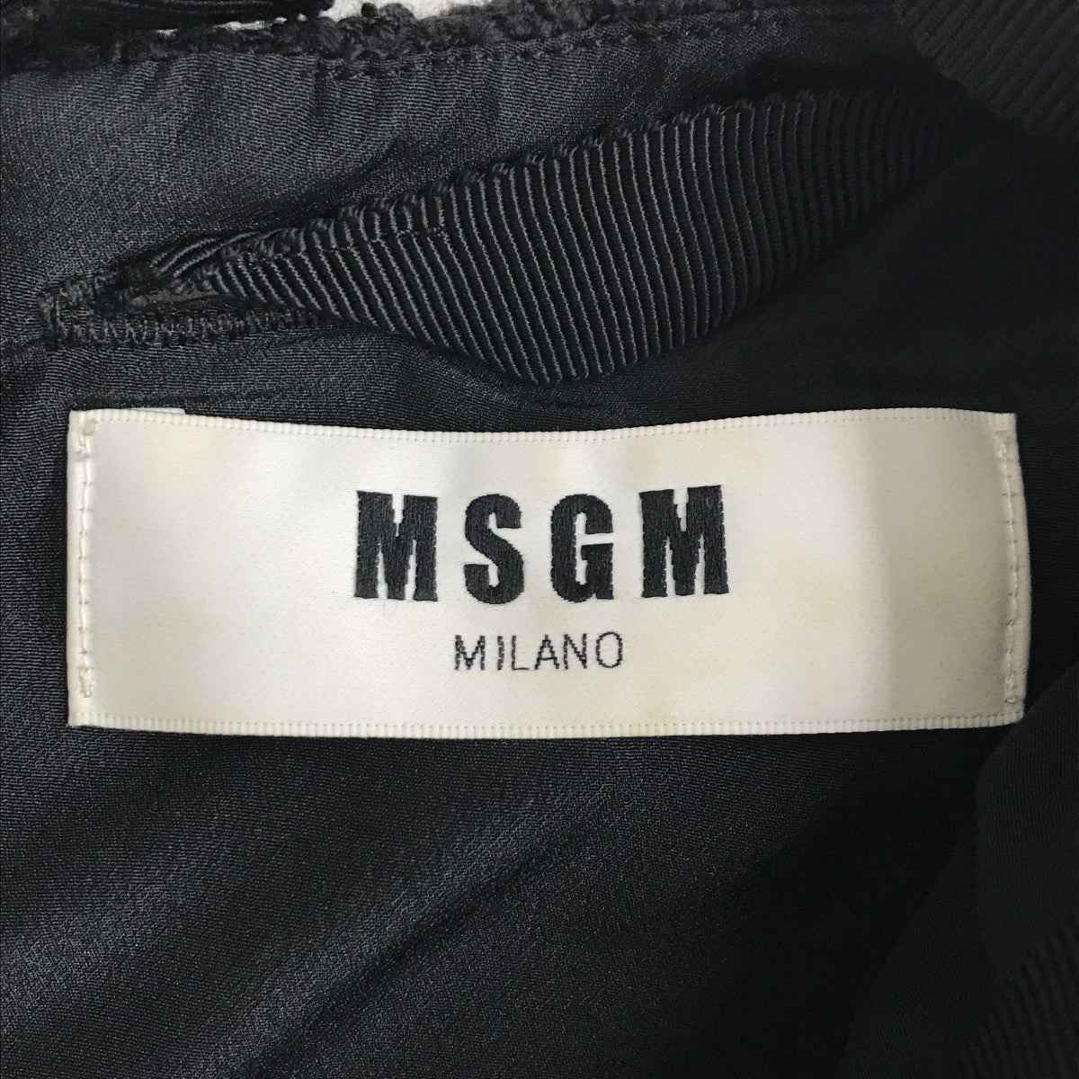 MSGM フリンジ ツイードチュニック2442MDX103X 古着・中古-4枚目のアイテム画像