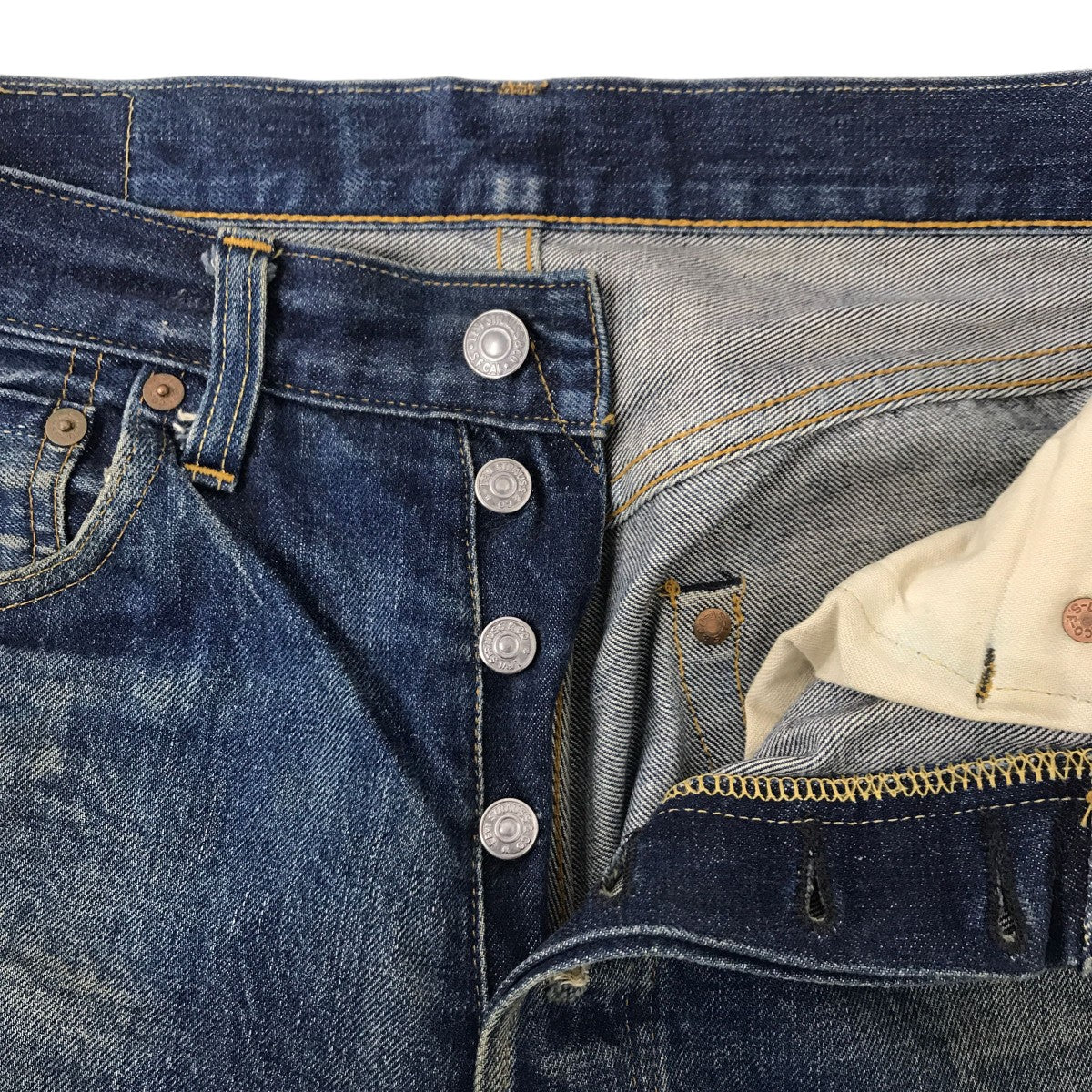 LEVI’S 501XX ボタン刻印555 バレンシアデニムパンツ 古着・中古-3枚目のアイテム画像