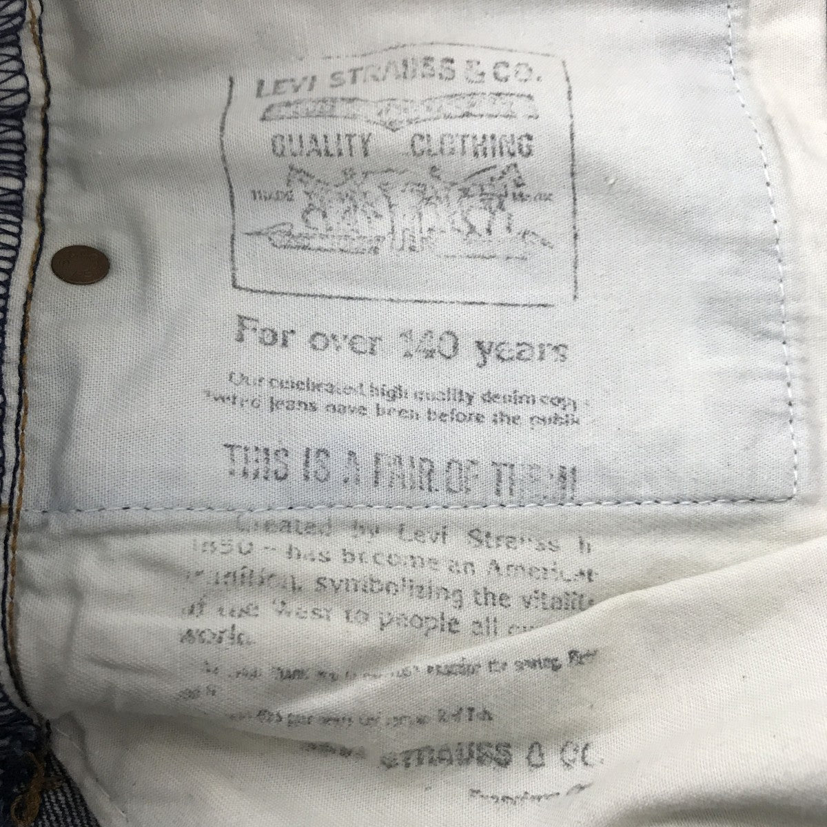 LEVI’S 502XX JB431 09 97デニムパンツJ22 ｾﾙﾋﾞｯﾁ 古着・中古-5枚目のアイテム画像