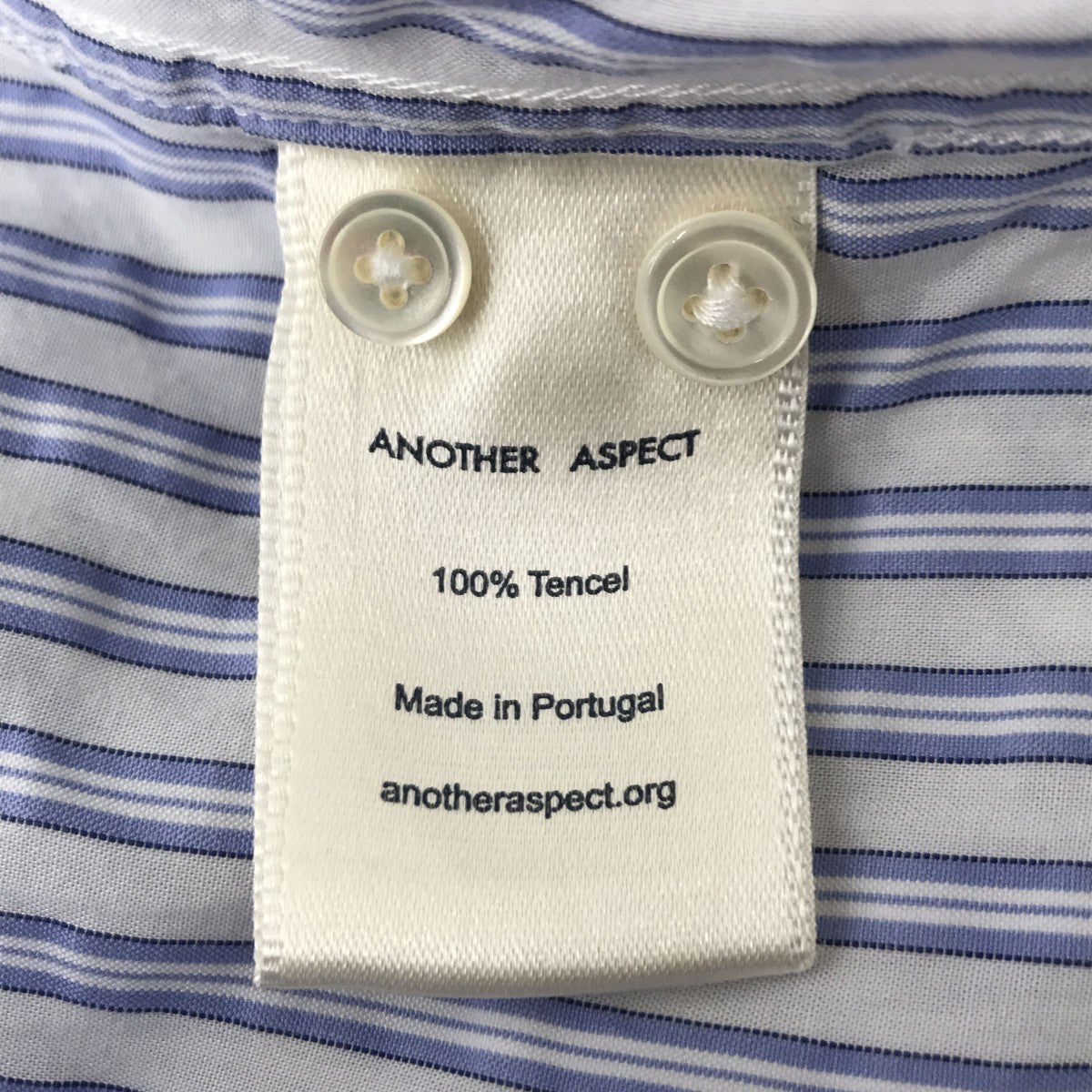 ANOTHER Shirt 1．0ストライプロングスリーブシャツ