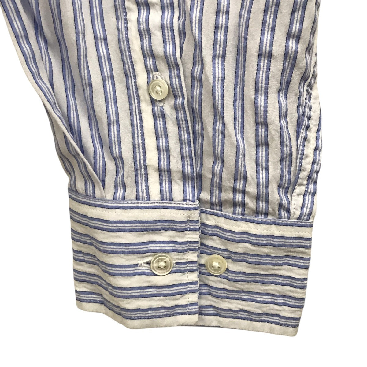 ANOTHER Shirt 1．0ストライプロングスリーブシャツ