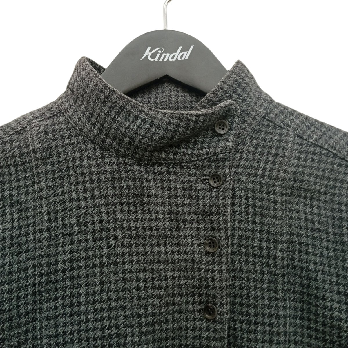 CHECK STAND COLLAR BLOUSEチェックシャツ8221-299-0229