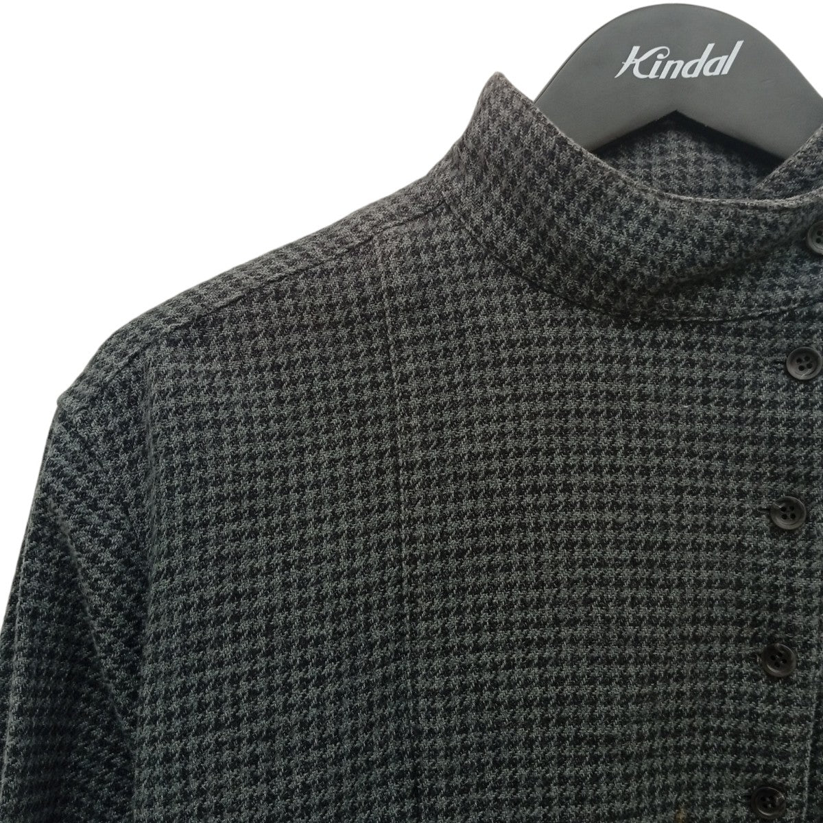 CHECK STAND COLLAR BLOUSEチェックシャツ8221-299-0229