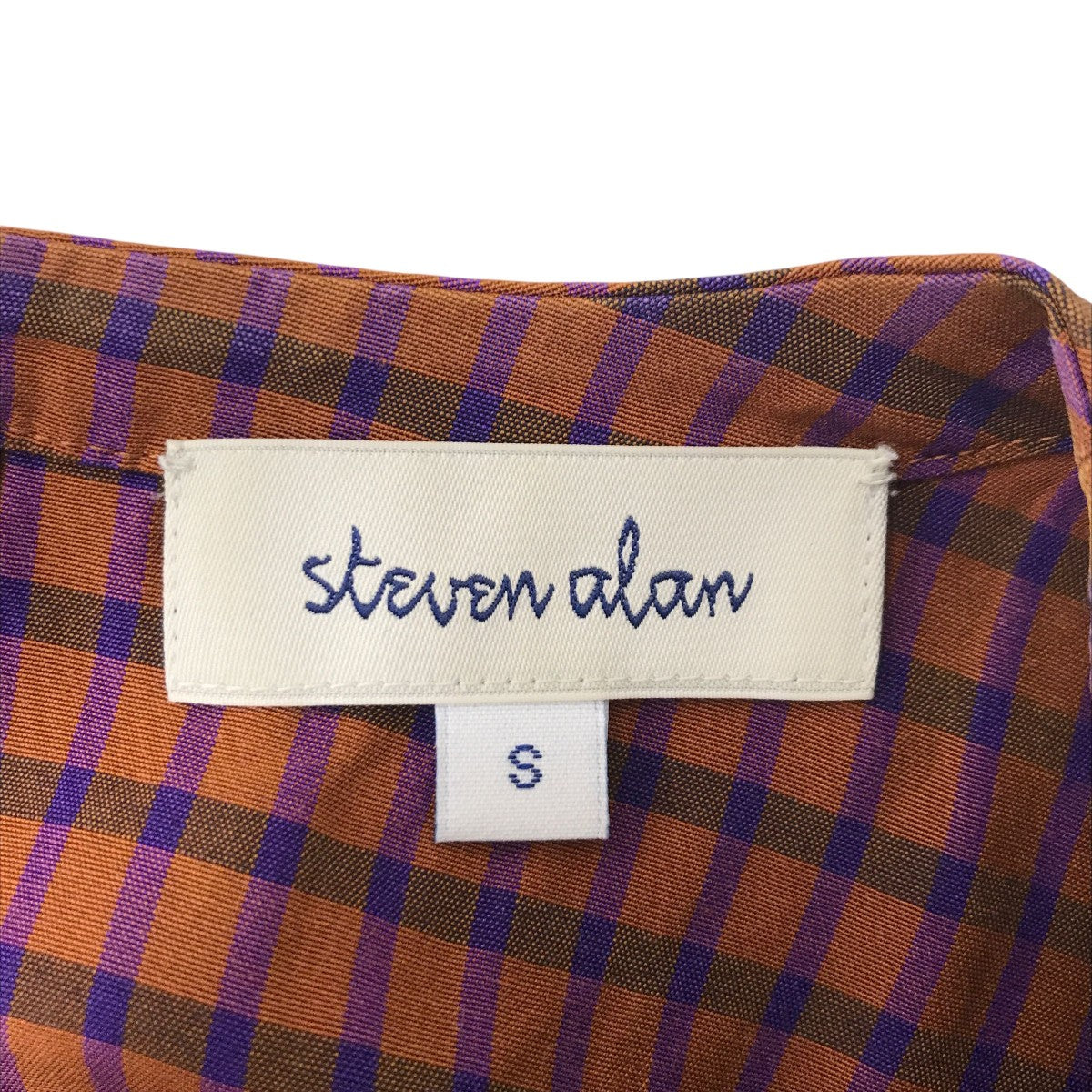 STEVEN ALAN GRAPH CHECK TENT DRESSノースリーブワンピース8226-199-0284 古着・中古-3枚目のアイテム画像