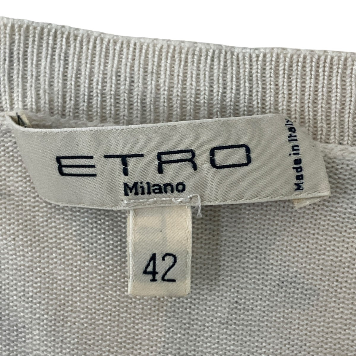 ETRO ペイズリー シルク半袖ニット111-15910-9527 古着・中古-3枚目のアイテム画像