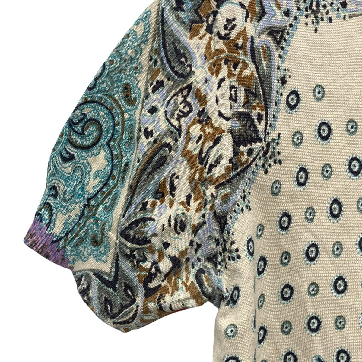 ETRO ペイズリー シルク半袖ニット111-15910-9527 古着・中古-6枚目のアイテム画像