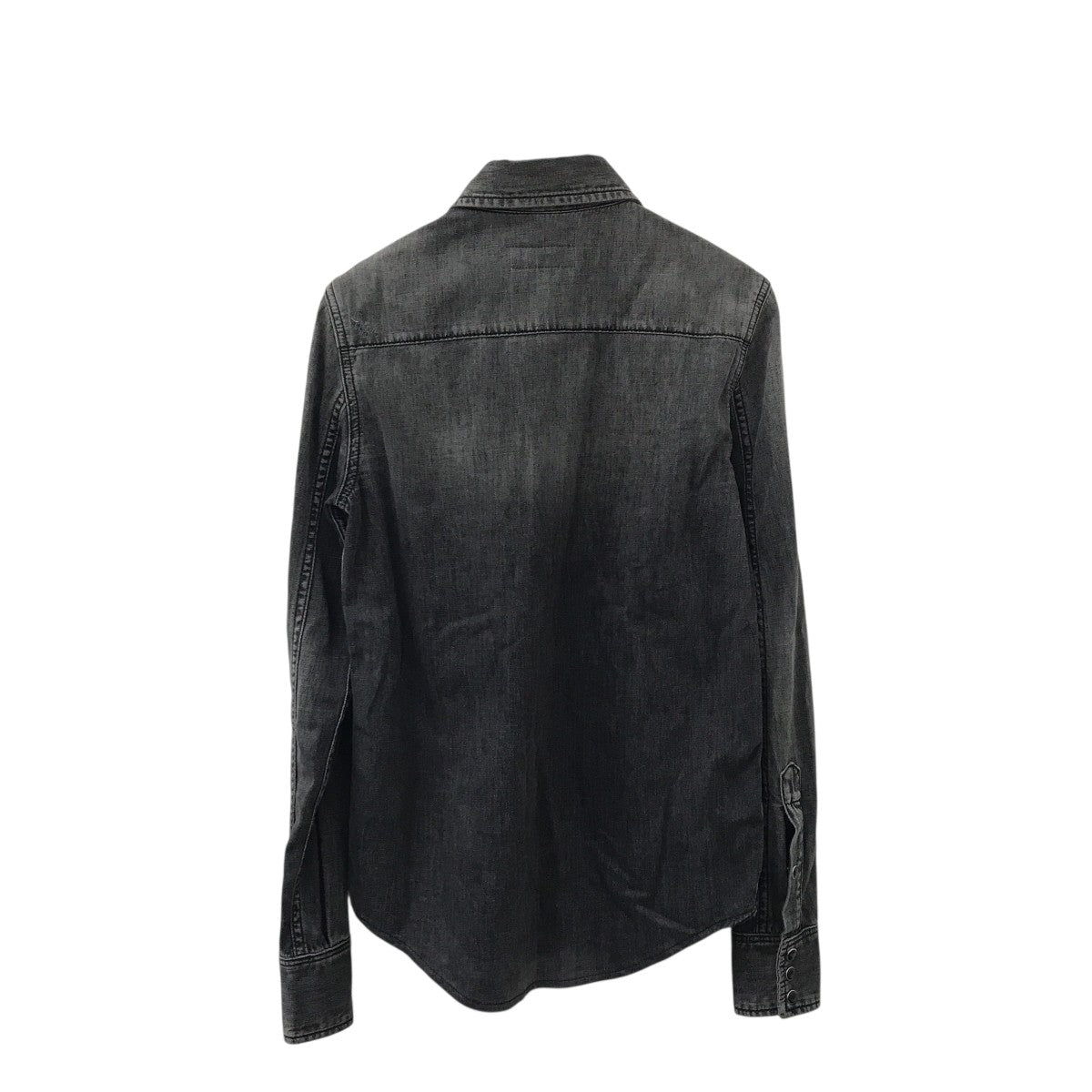 SAINT LAURENT ブラックデニムシャツ カサンドラ シャツ（レイヴンブラックデニム） ブラック | Saint