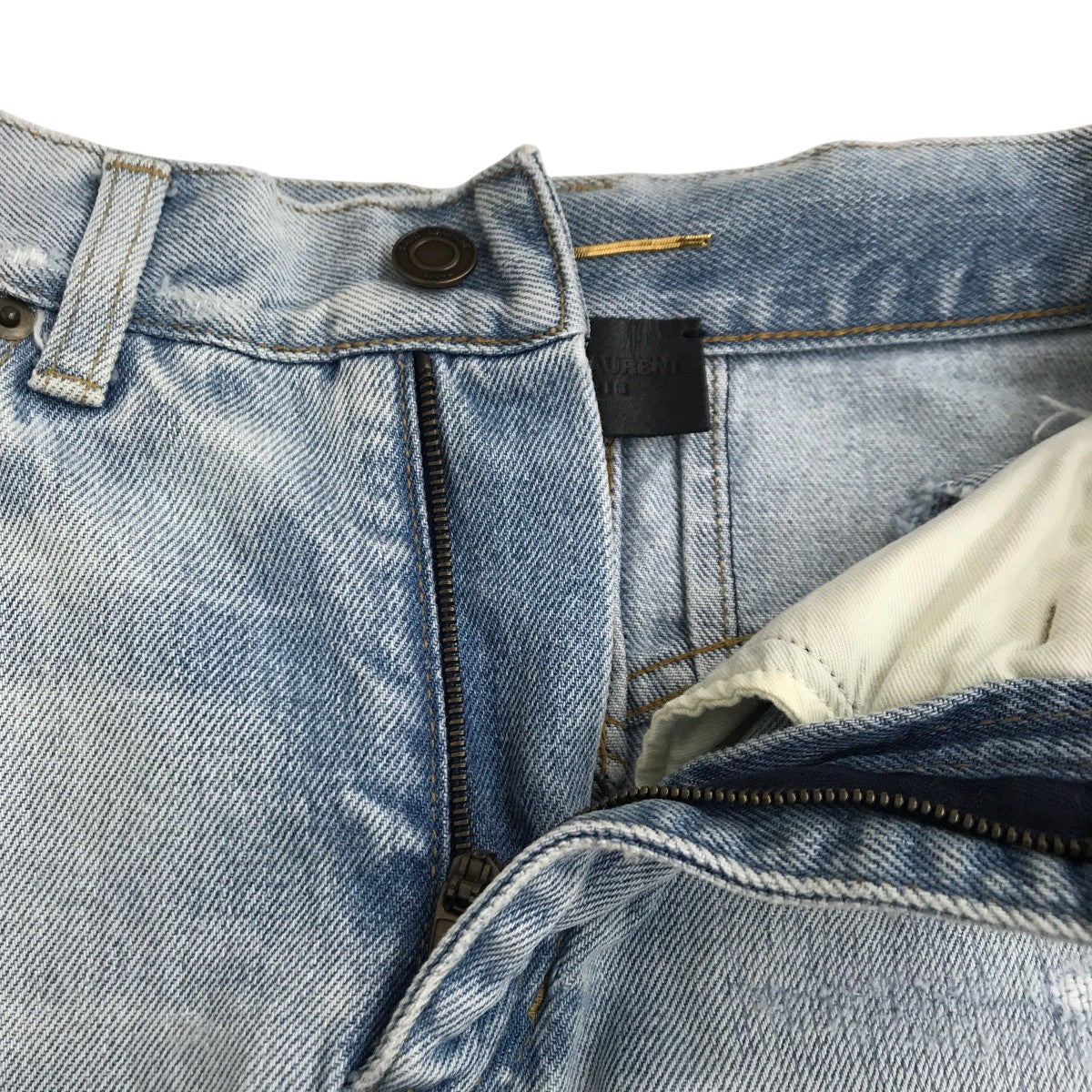 Saint Laurent Paris(サンローランパリ) Repaired Denim Mini