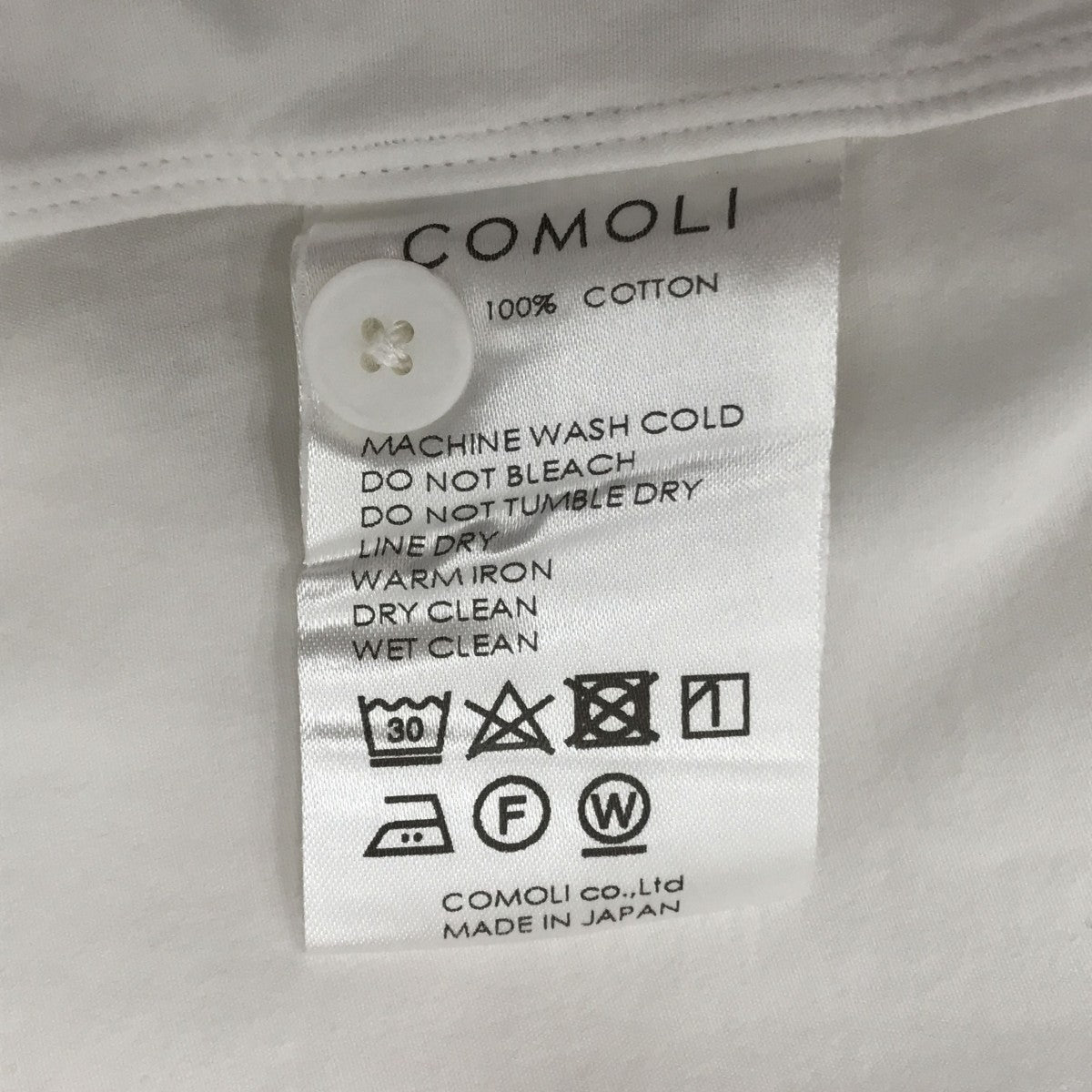 COMOLI(コモリ) シャツK01-02005 K01-02005 ホワイト｜【公式