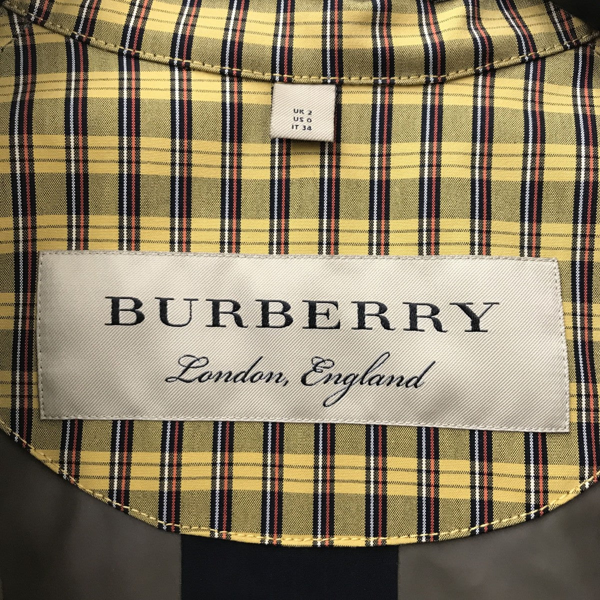 バーバリーズ ダブルフェイス チェック柄 くるみ ロングコート イングランド製 コート チェック柄 ロングコート[品番：HHHW0001762]｜HUG.U