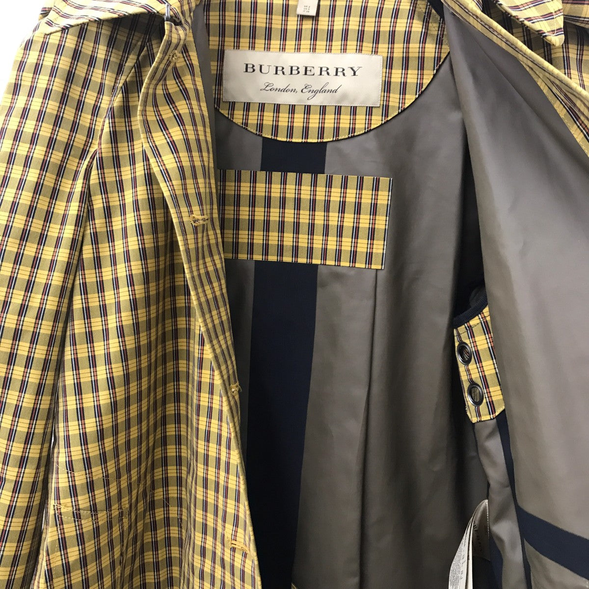 BURBERRY(バーバリー) チェックコート イエロー サイズ UK2