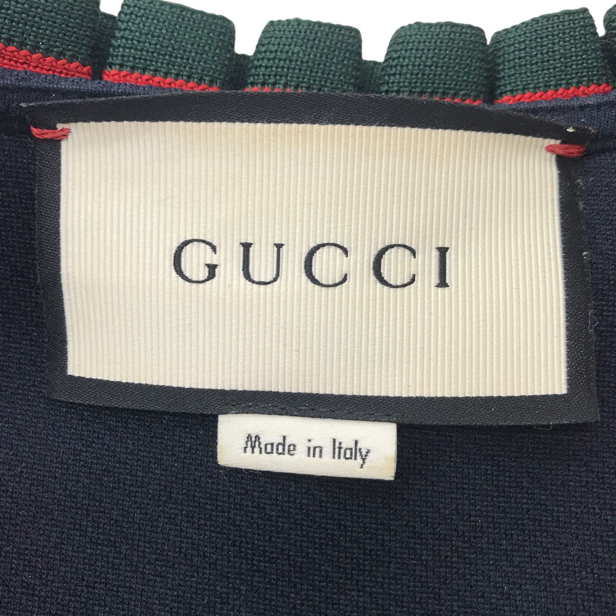 GUCCI シェリーライン フロントジップノースリーブワンピース457056 X5L68 古着・中古-3枚目のアイテム画像