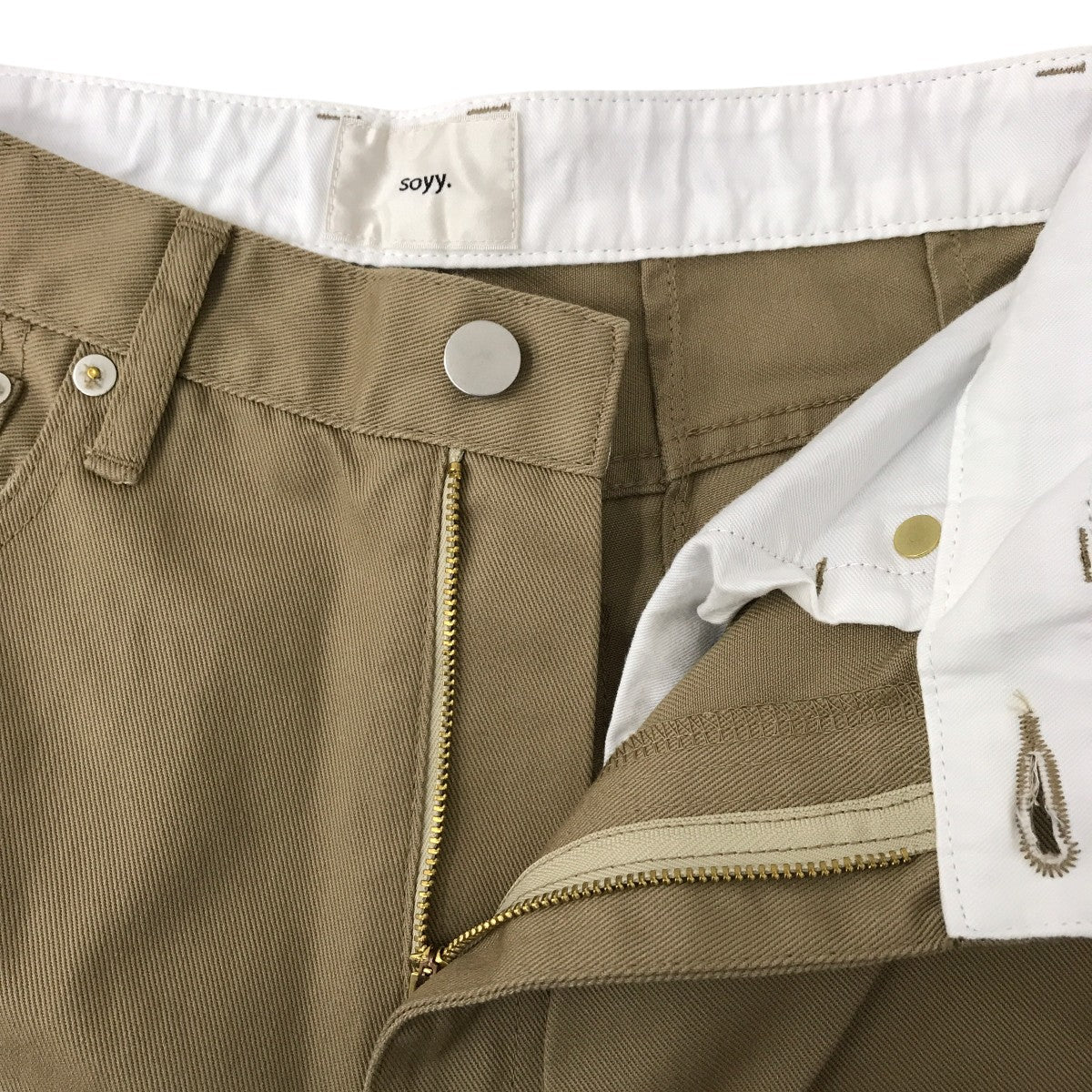 soyy． 25SSWIDE CHINO TROUSERパンツSOY25SS-PT-002 古着・中古-3枚目のアイテム画像