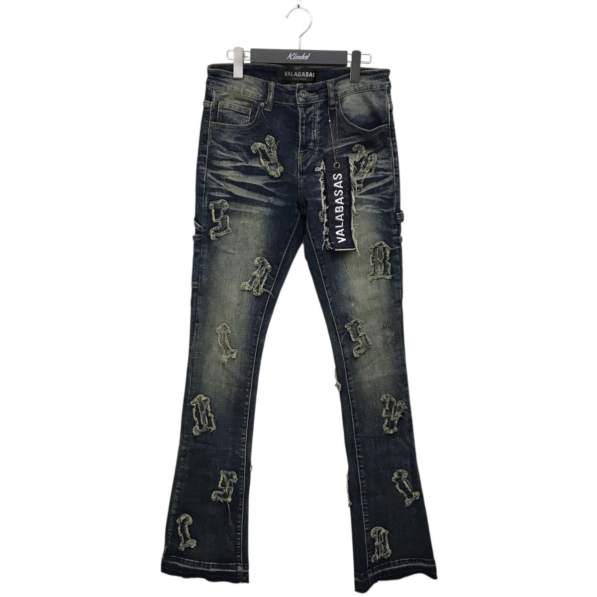 VALABASAS ダメージ加工ブルーデニム サイズ30 VALABASAS(ヴァラバサス) デニムパンツ ブルー サイズ 30｜【公式