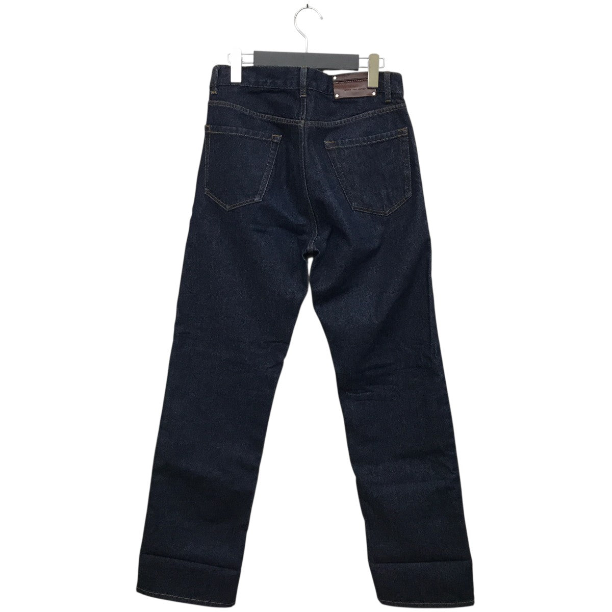 DRIES VAN NOTEN(ドリスヴァンノッテン) レザー切替デニムパンツ