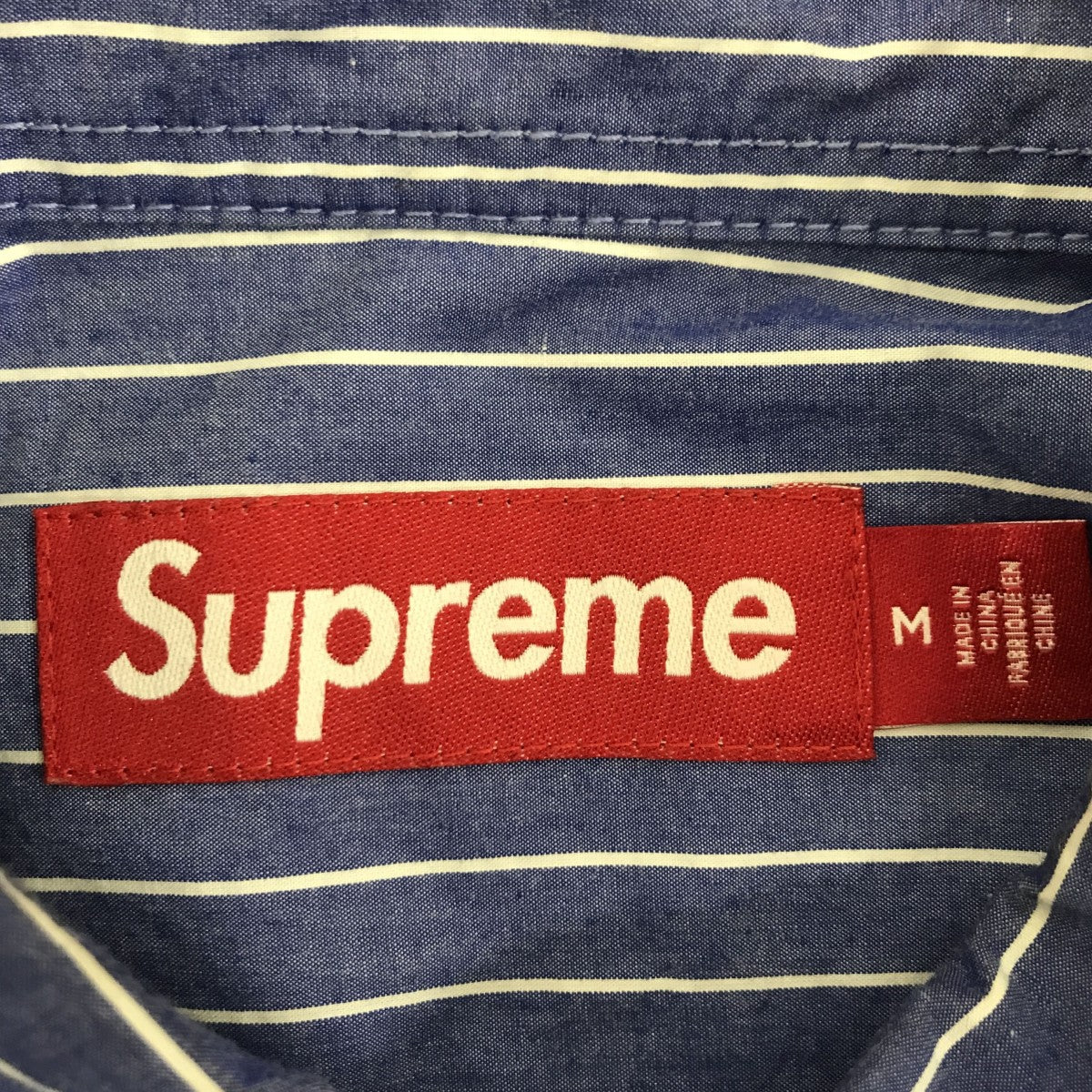 Supreme Loose Fit Stripe Shirtストライプシャツ23FW 古着・中古-3枚目のアイテム画像