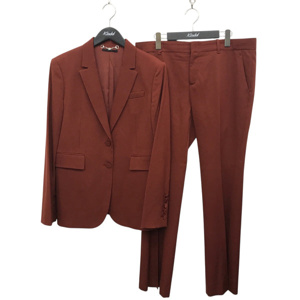 【極美品】GUCCI グッチ 48 セットアップスーツ ダークブラウン GUCCI(グッチ) セットアップスーツ382378 ZFM02 382378 ZFM02 ブラウン