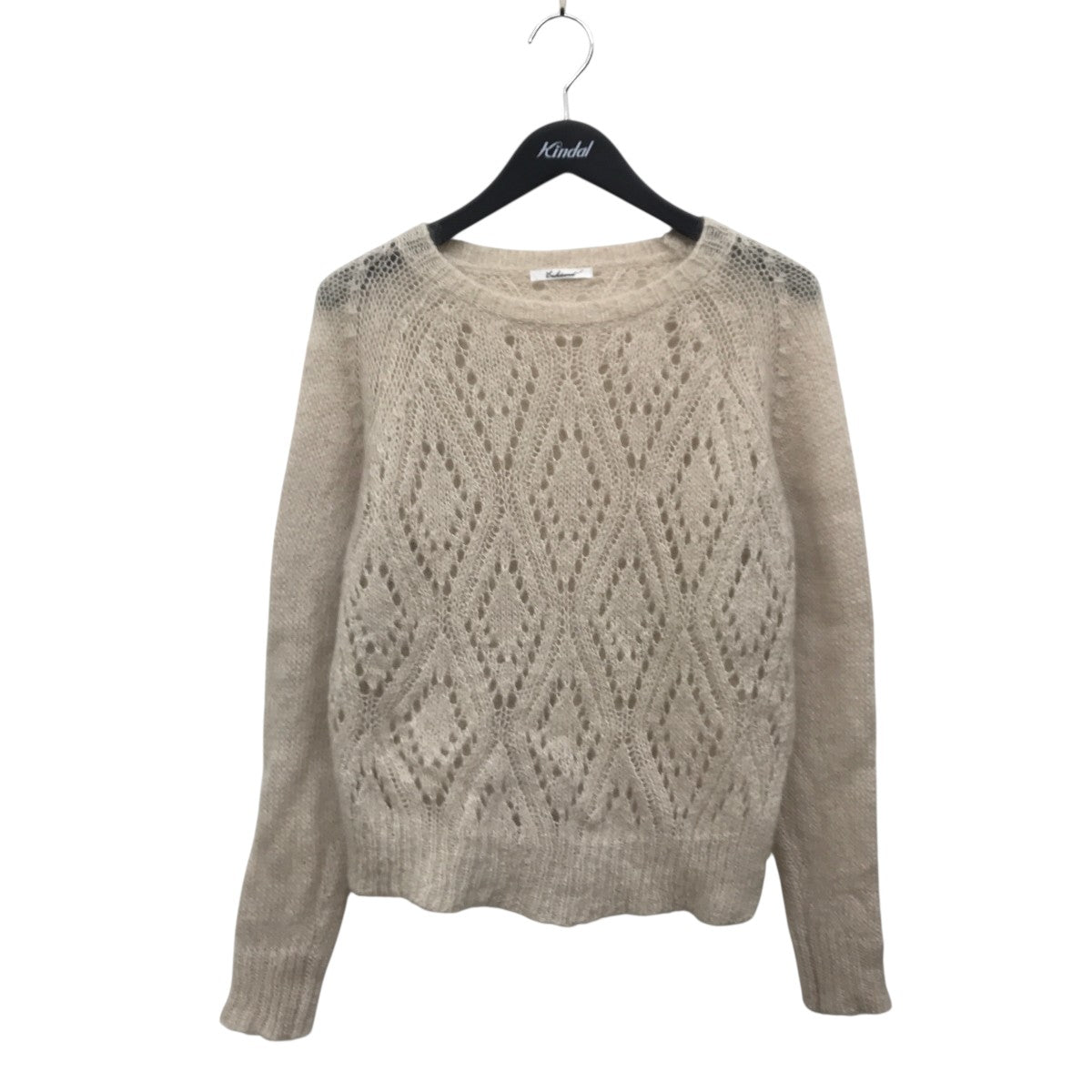 Openwork Pattern Knit モヘア混ニットニット7034500
