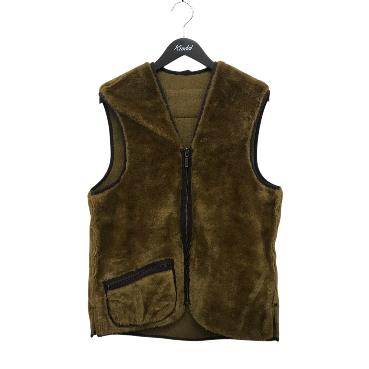 Barbour Warm Pile Waistcoat Zip-In Linerリバーシブルベスト2102111 古着・中古-1枚目のアイテム画像