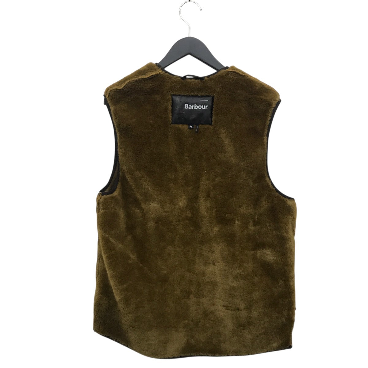 Barbour Warm Pile Waistcoat Zip-In Linerリバーシブルベスト2102111 古着・中古-2枚目のアイテム画像