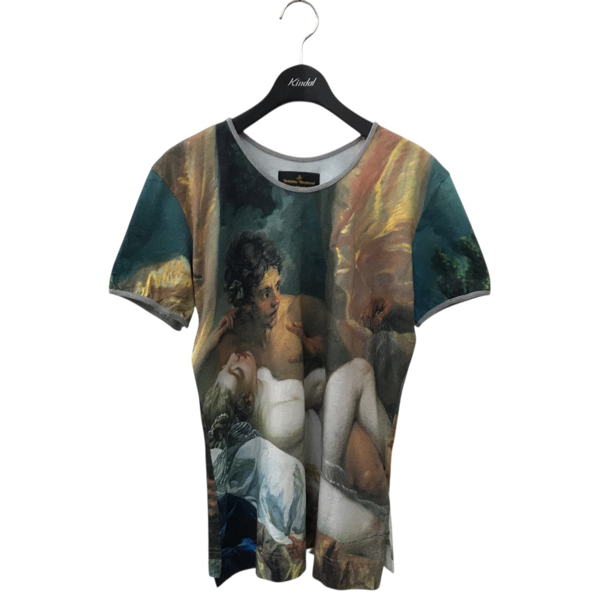 VIVIENNE WESTWOOD ANGLOMANIA オーバープリント フレスコ画Tシャツ14-01-352024 古着・中古-1枚目のアイテム画像